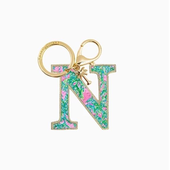 Lilly Pulitzer Accessories - Lilly Pulitzer Printed Initial Keychain - N
